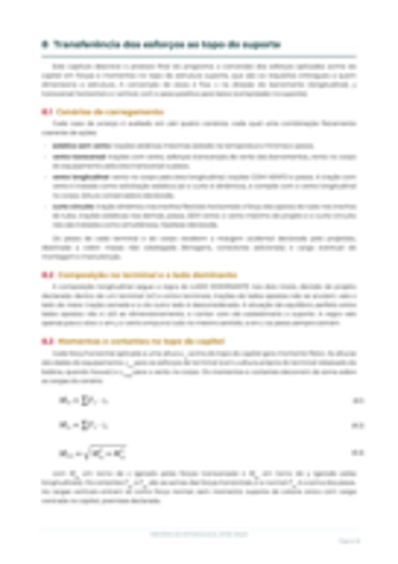 Página da Memória de Metodologia, com equações numeradas.